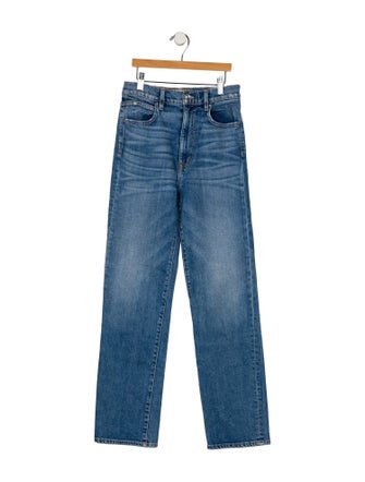 SLVRLAKE Mid-Rise Straight Leg Jeans