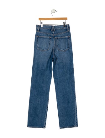 SLVRLAKE Mid-Rise Straight Leg Jeans
