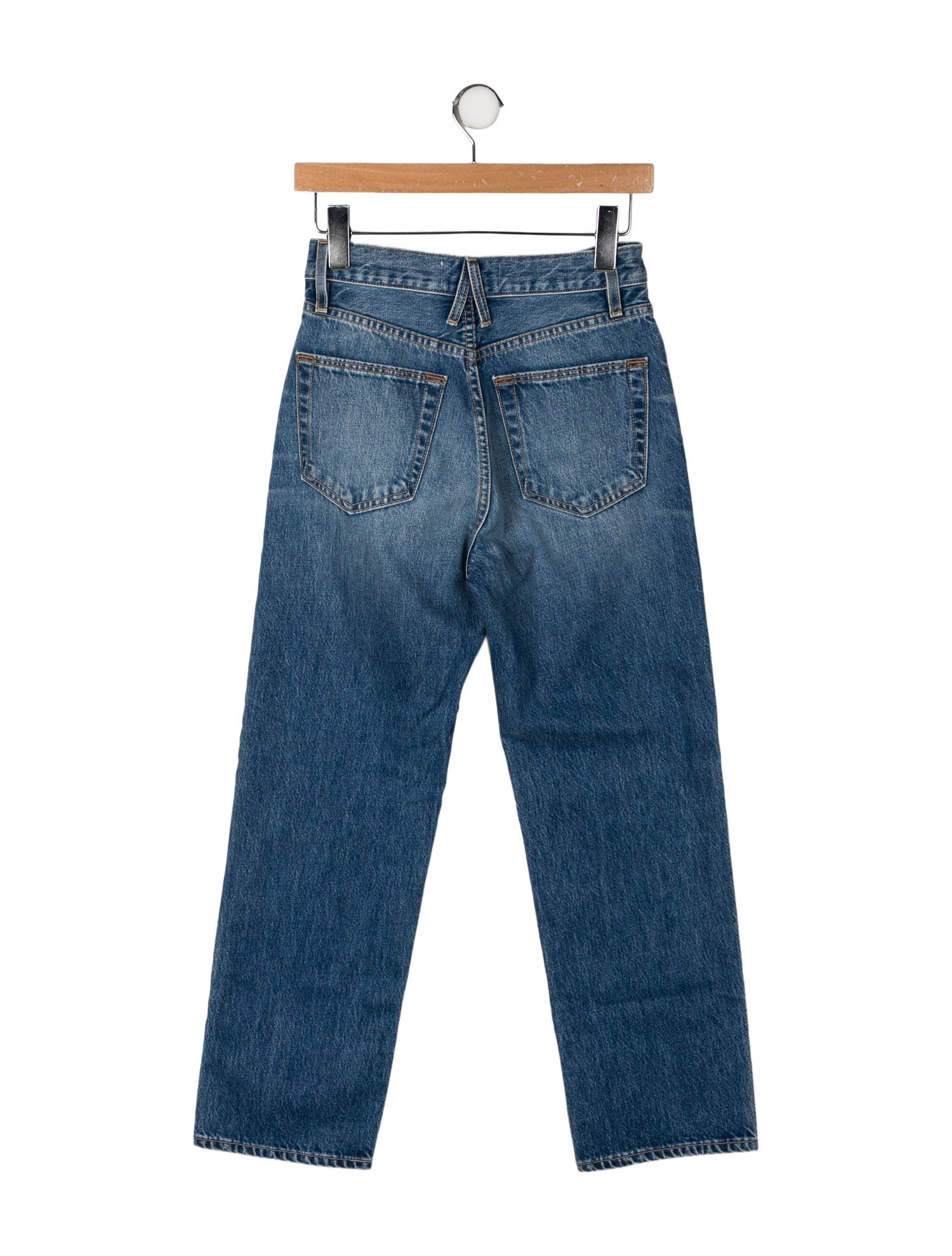 SLVRLAKE High-Rise Straight Leg Jeans