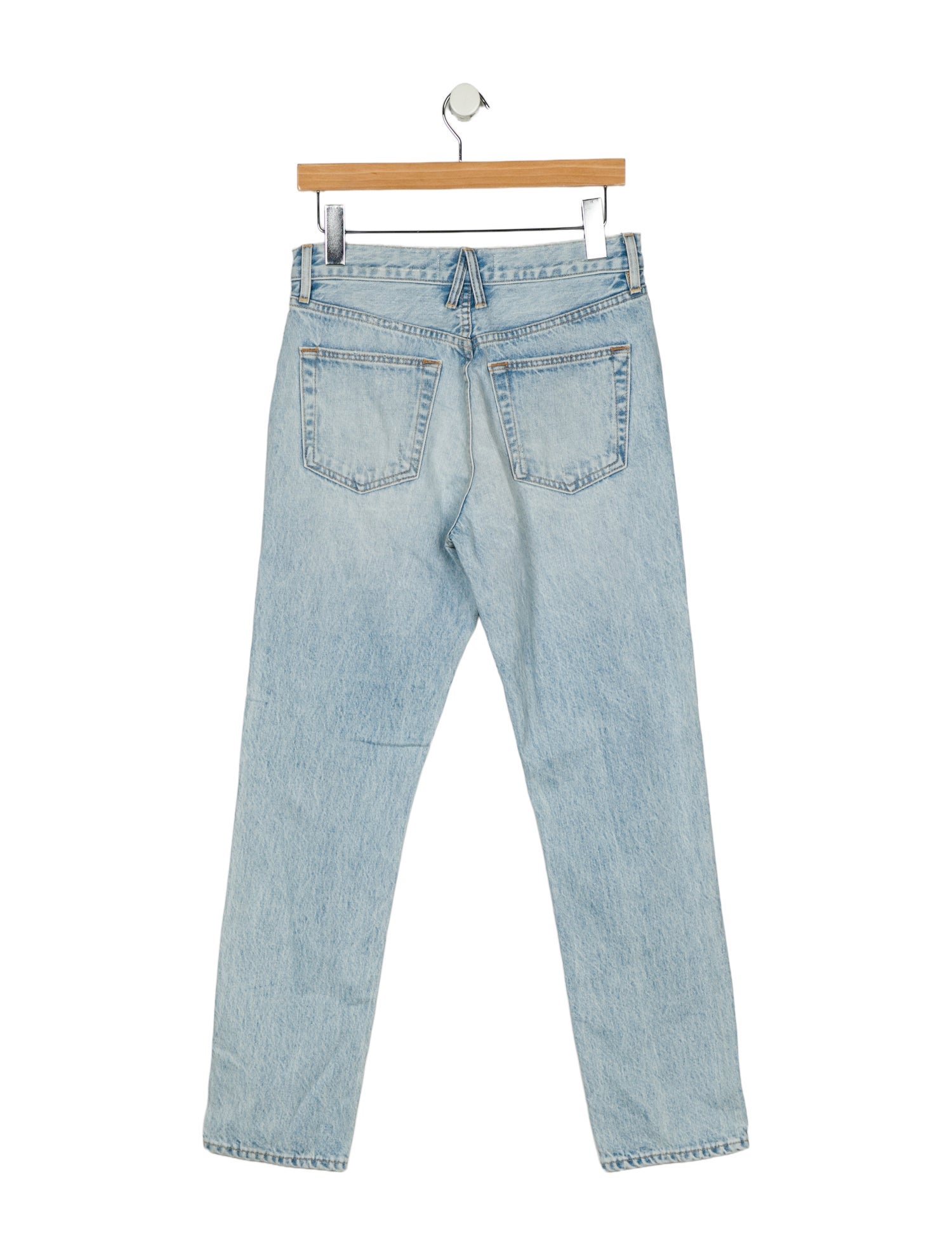 SLVRLAKE High-Rise Straight Leg Jeans