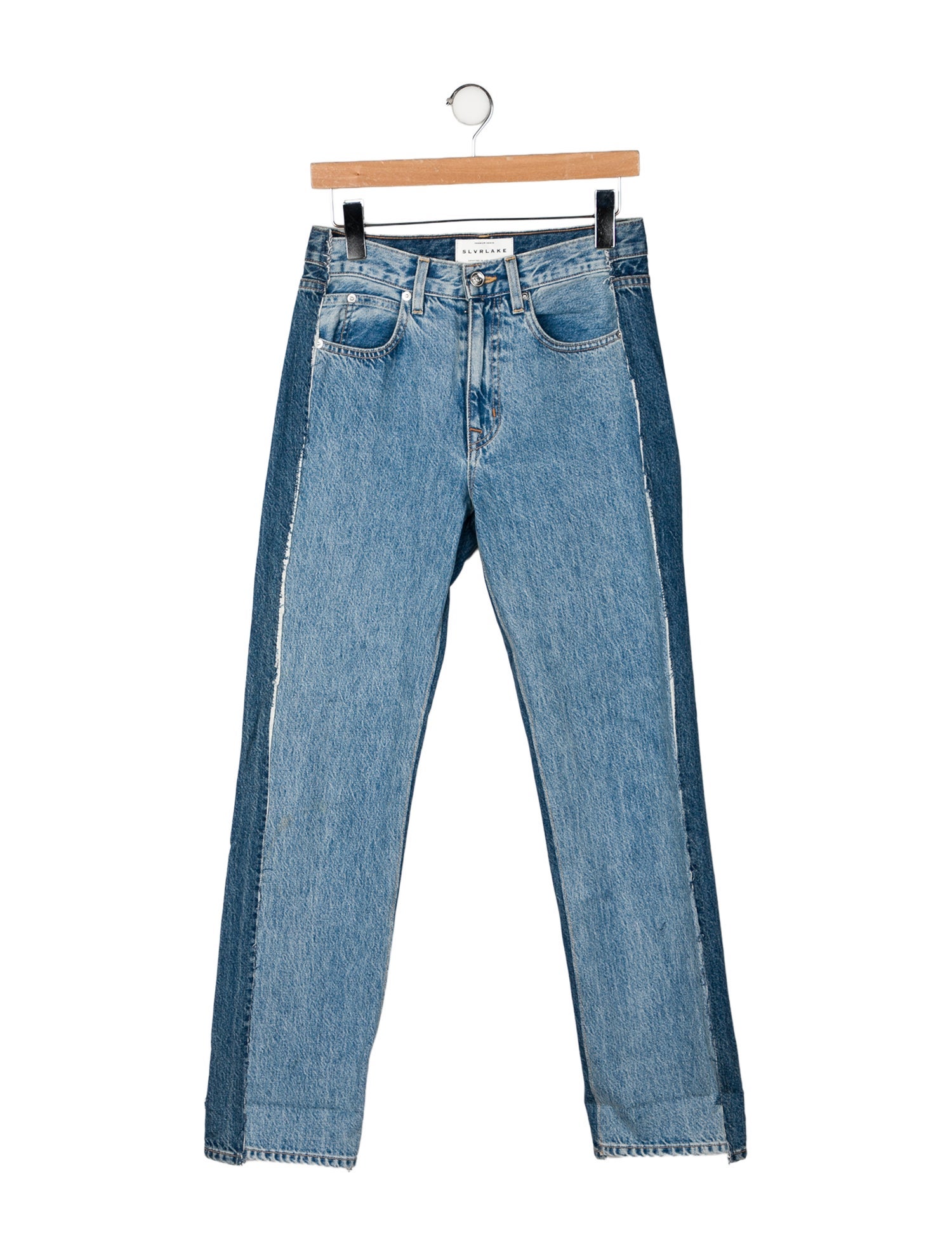 SLVRLAKE Mid-Rise Straight Leg Jeans