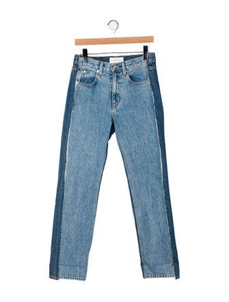 SLVRLAKE Mid-Rise Straight Leg Jeans