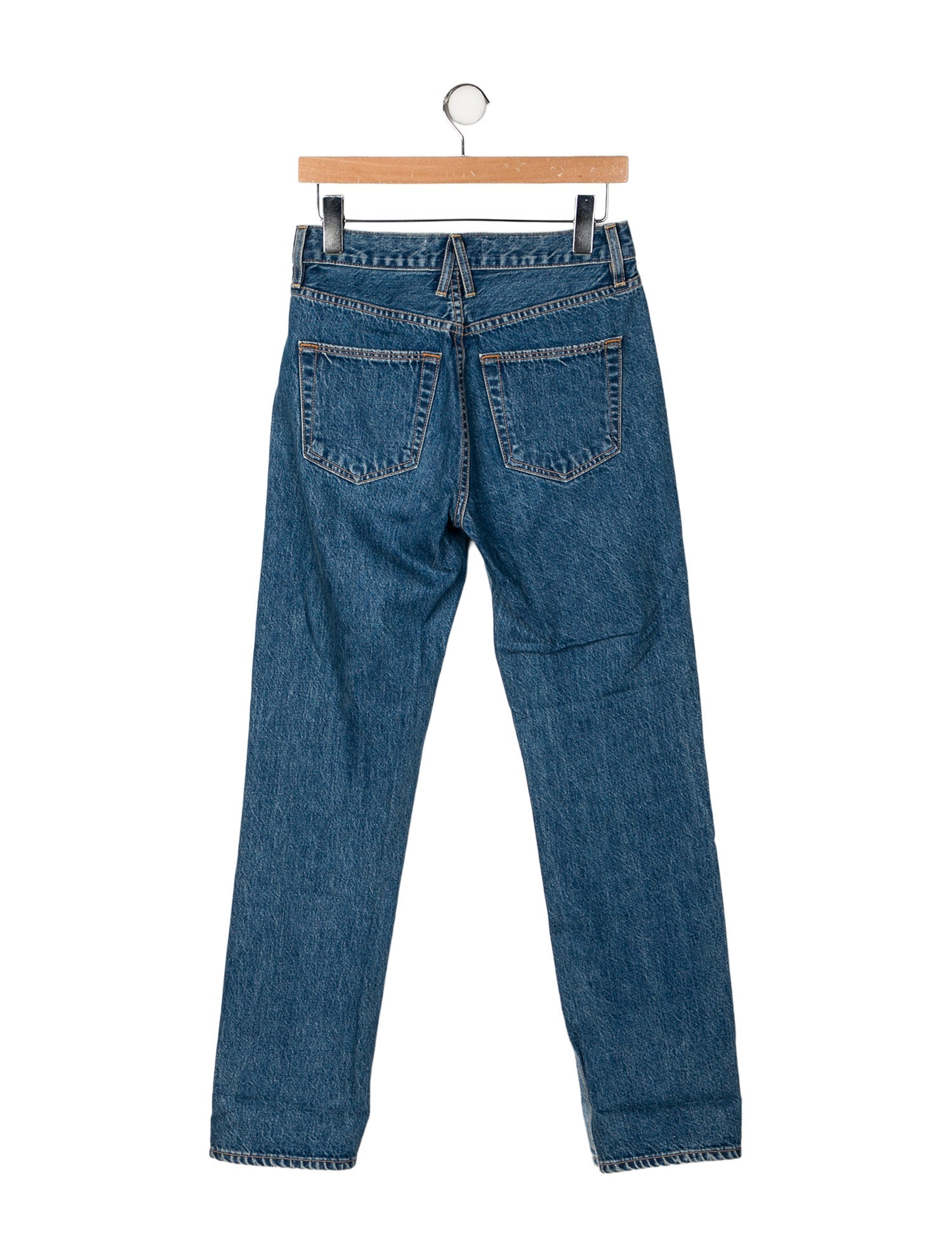 SLVRLAKE Mid-Rise Straight Leg Jeans