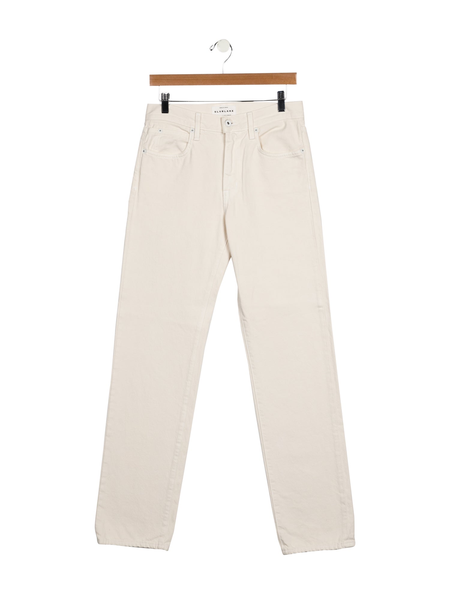 SLVRLAKE Mid-Rise Straight Leg Jeans