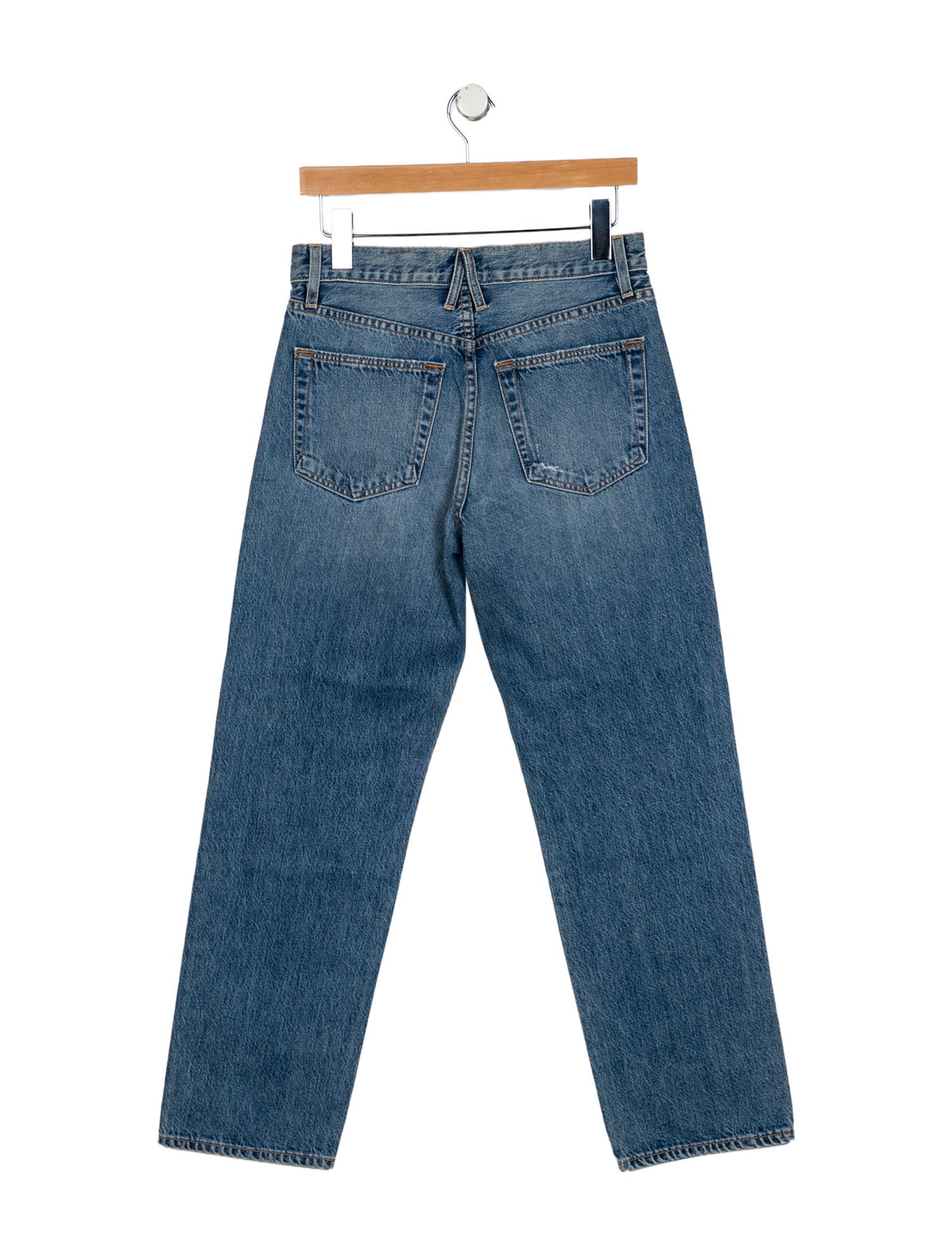 SLVRLAKE Mid-Rise Straight Leg Jeans