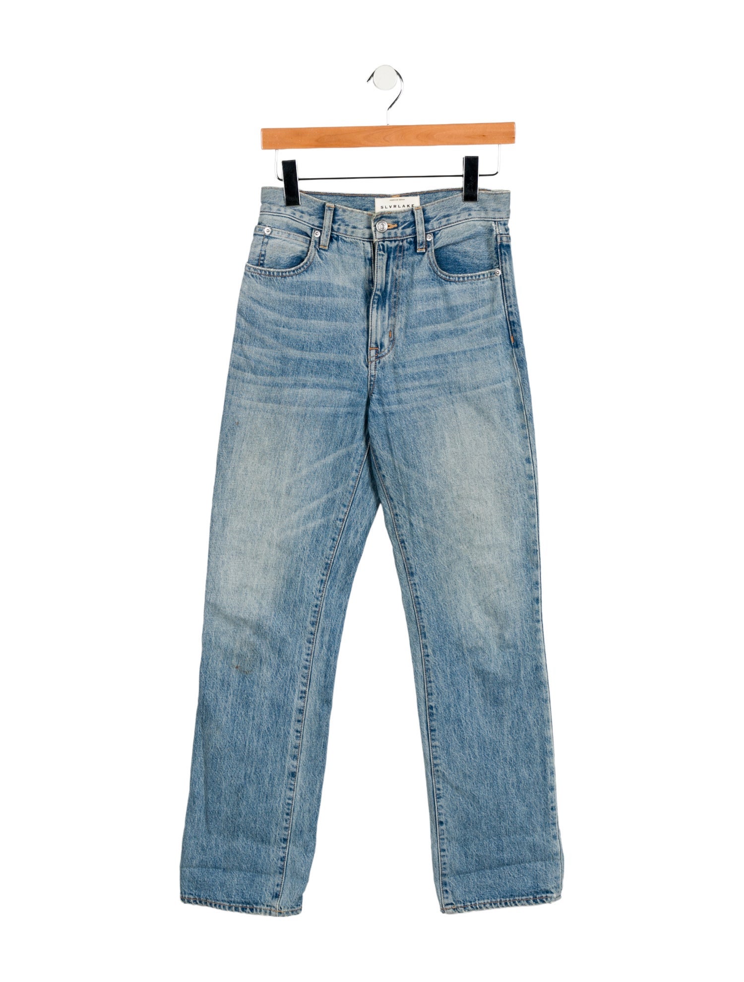 SLVRLAKE High-Rise Straight Leg Jeans