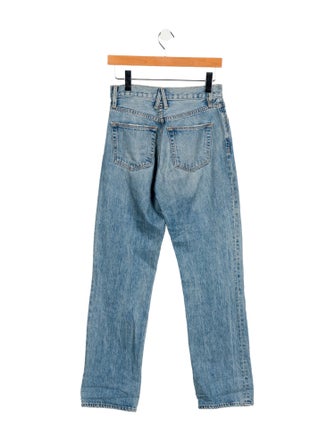 SLVRLAKE High-Rise Straight Leg Jeans