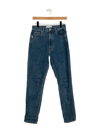 SLVRLAKE High-Rise Straight Leg Jeans