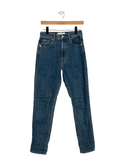 SLVRLAKE High-Rise Straight Leg Jeans