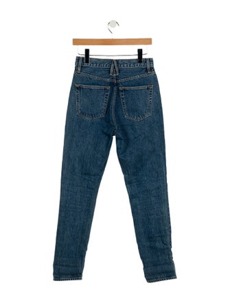 SLVRLAKE High-Rise Straight Leg Jeans