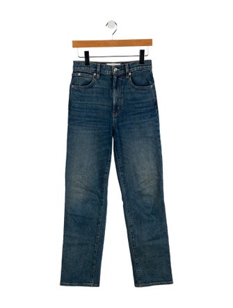 SLVRLAKE High-Rise Straight Leg Jeans