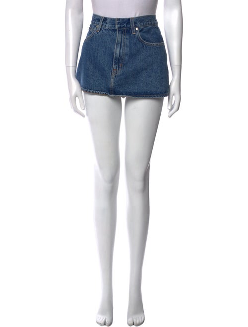 SLVRLAKE Distressed Accents Mini Skirt