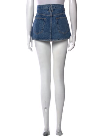 SLVRLAKE Distressed Accents Mini Skirt