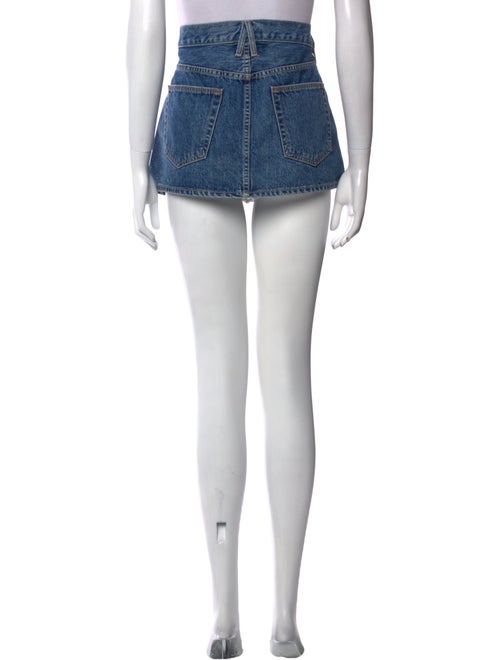 SLVRLAKE Distressed Accents Mini Skirt