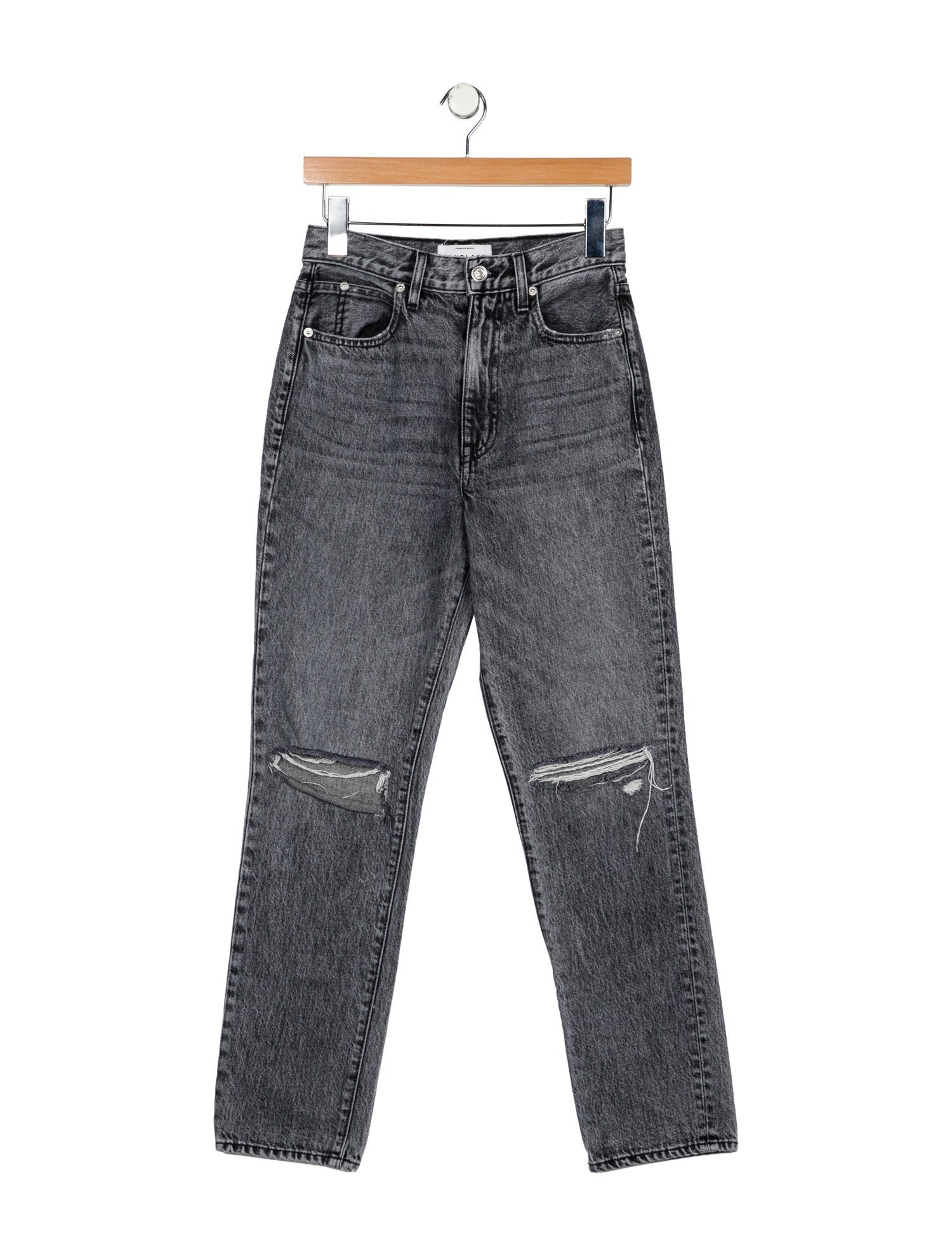 SLVRLAKE Mid-Rise Straight Leg Jeans