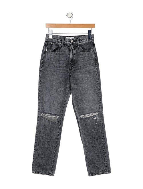 SLVRLAKE Mid-Rise Straight Leg Jeans