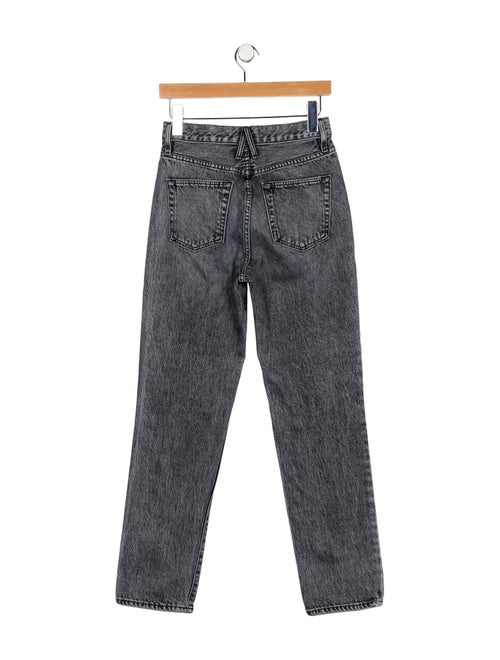 SLVRLAKE Mid-Rise Straight Leg Jeans
