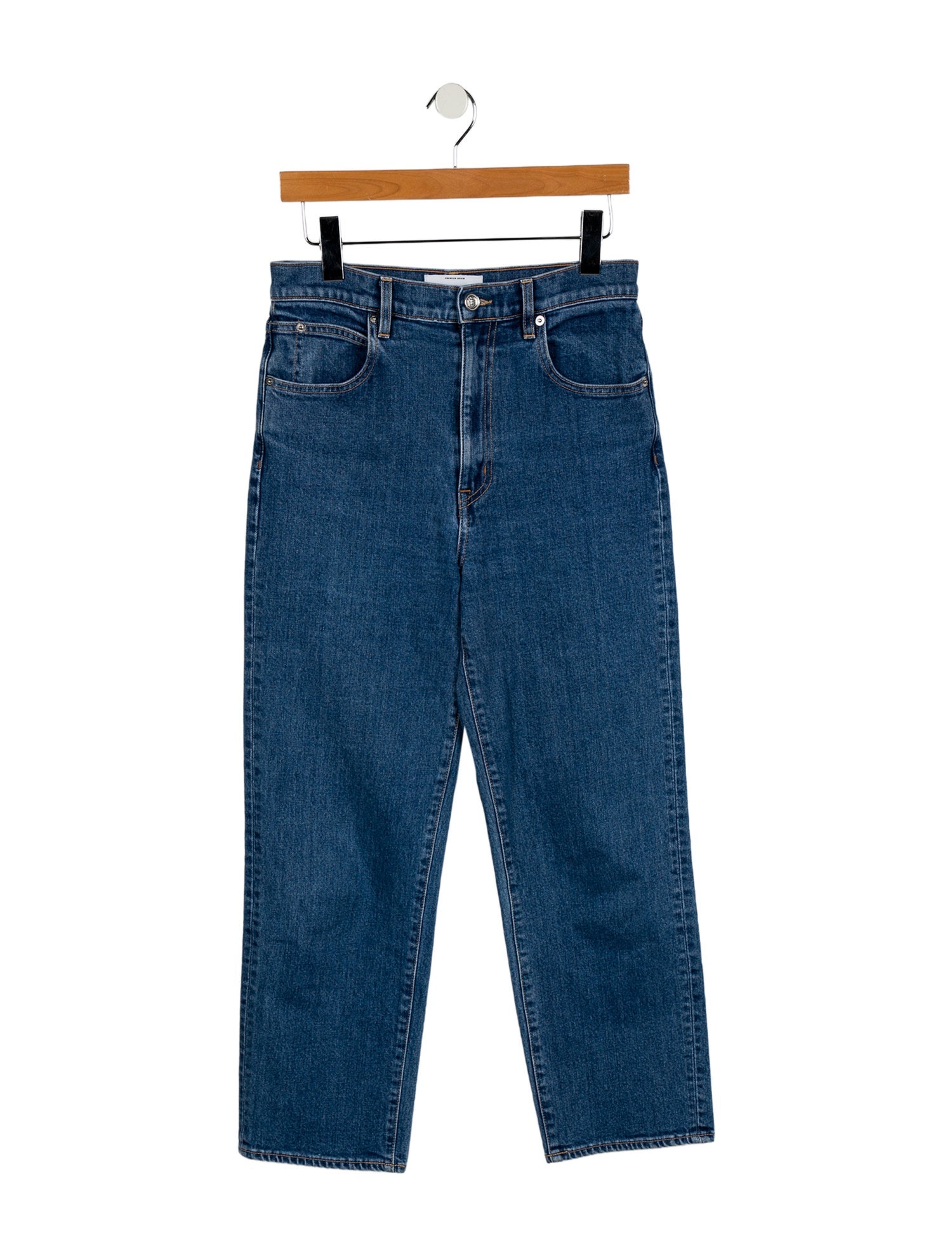 SLVRLAKE High-Rise Straight Leg Jeans