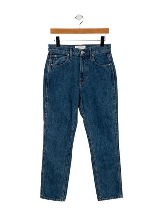 SLVRLAKE High-Rise Straight Leg Jeans