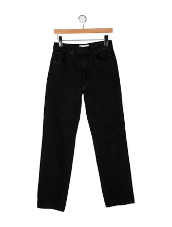 SLVRLAKE High-Rise Straight Leg Jeans