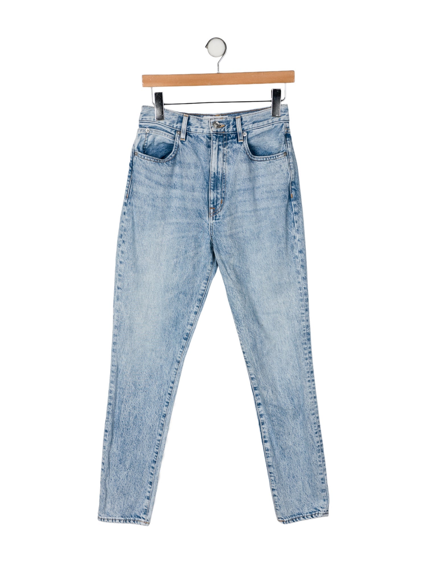 SLVRLAKE High-Rise Straight Leg Jeans
