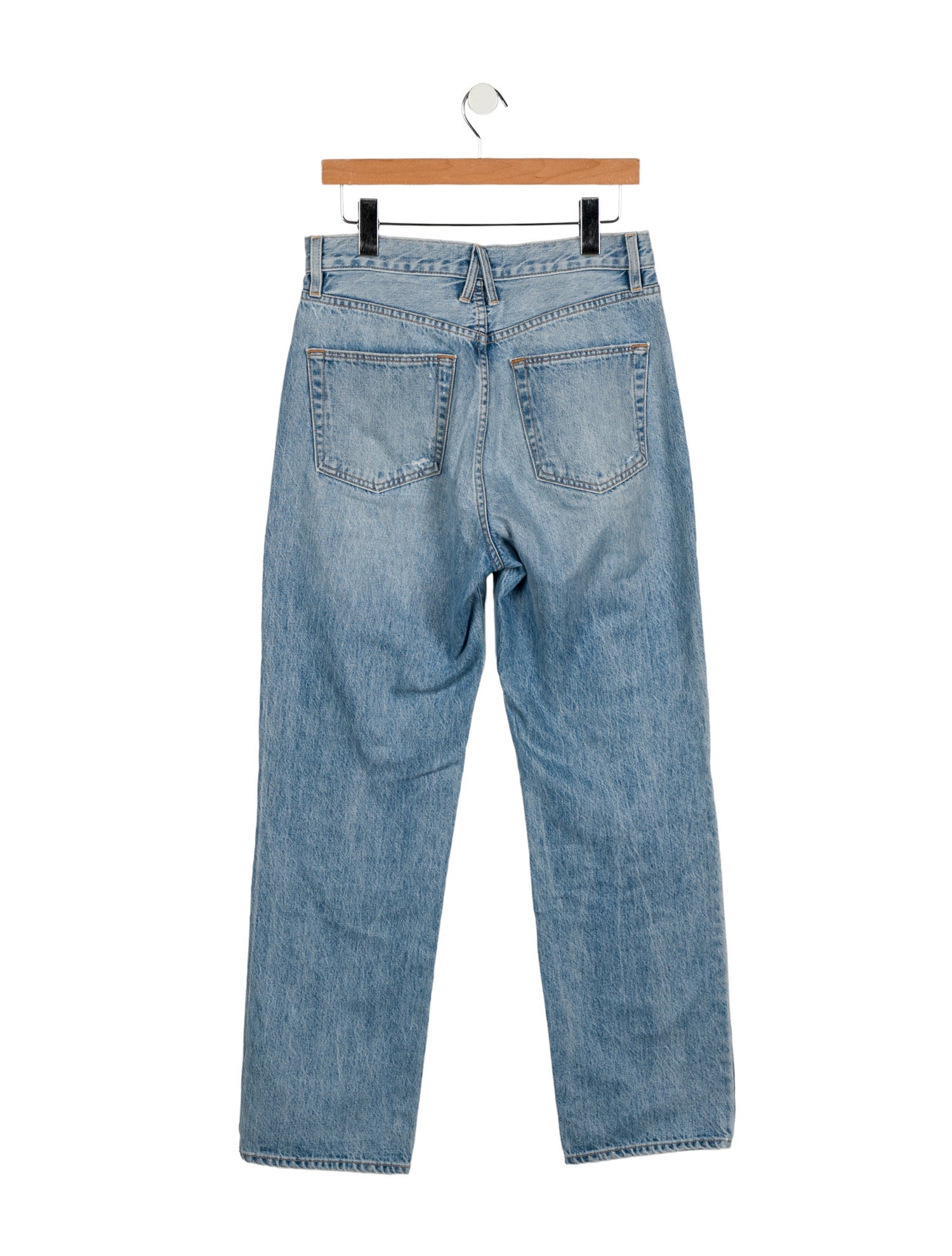 SLVRLAKE High-Rise Straight Leg Jeans