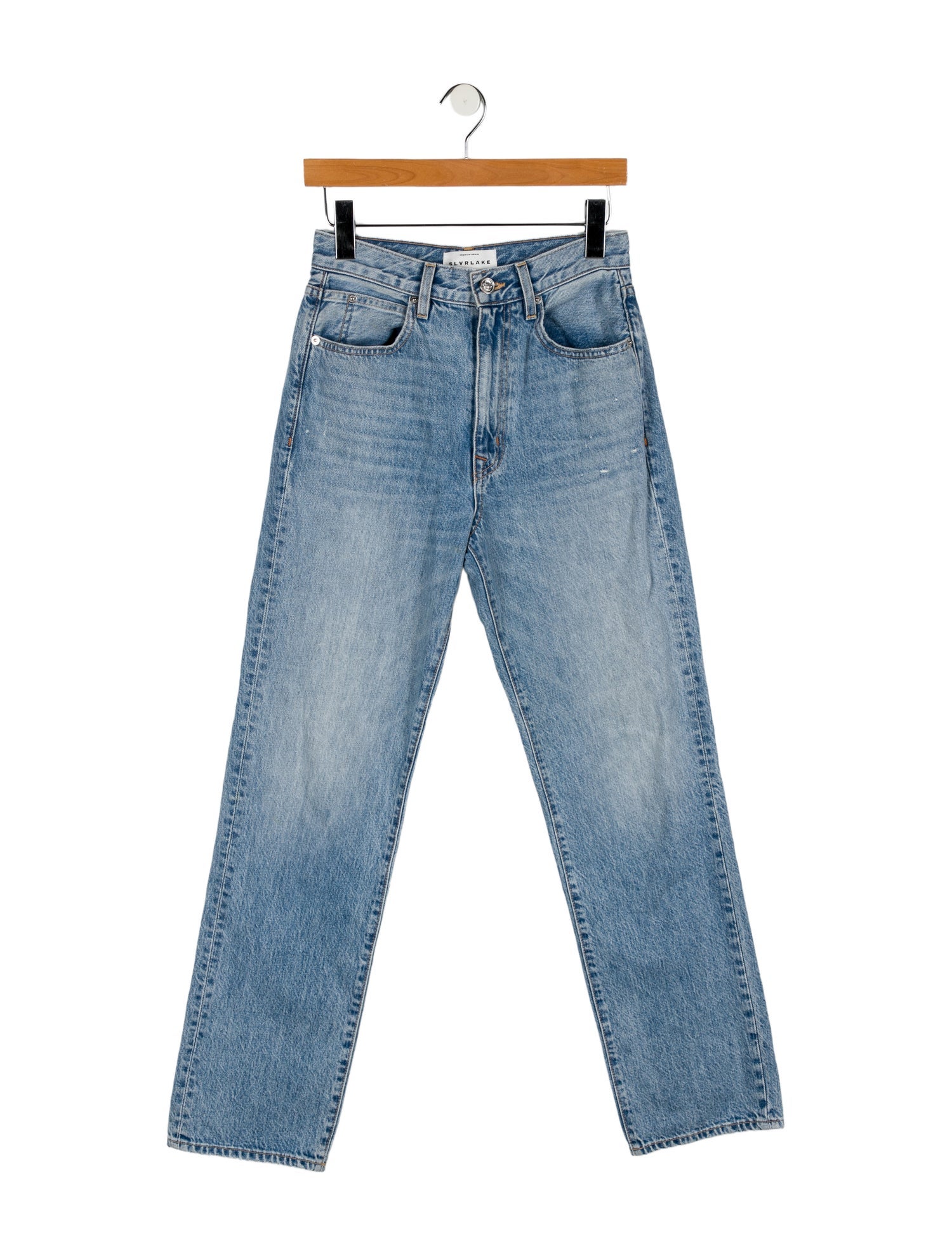SLVRLAKE High-Rise Straight Leg Jeans