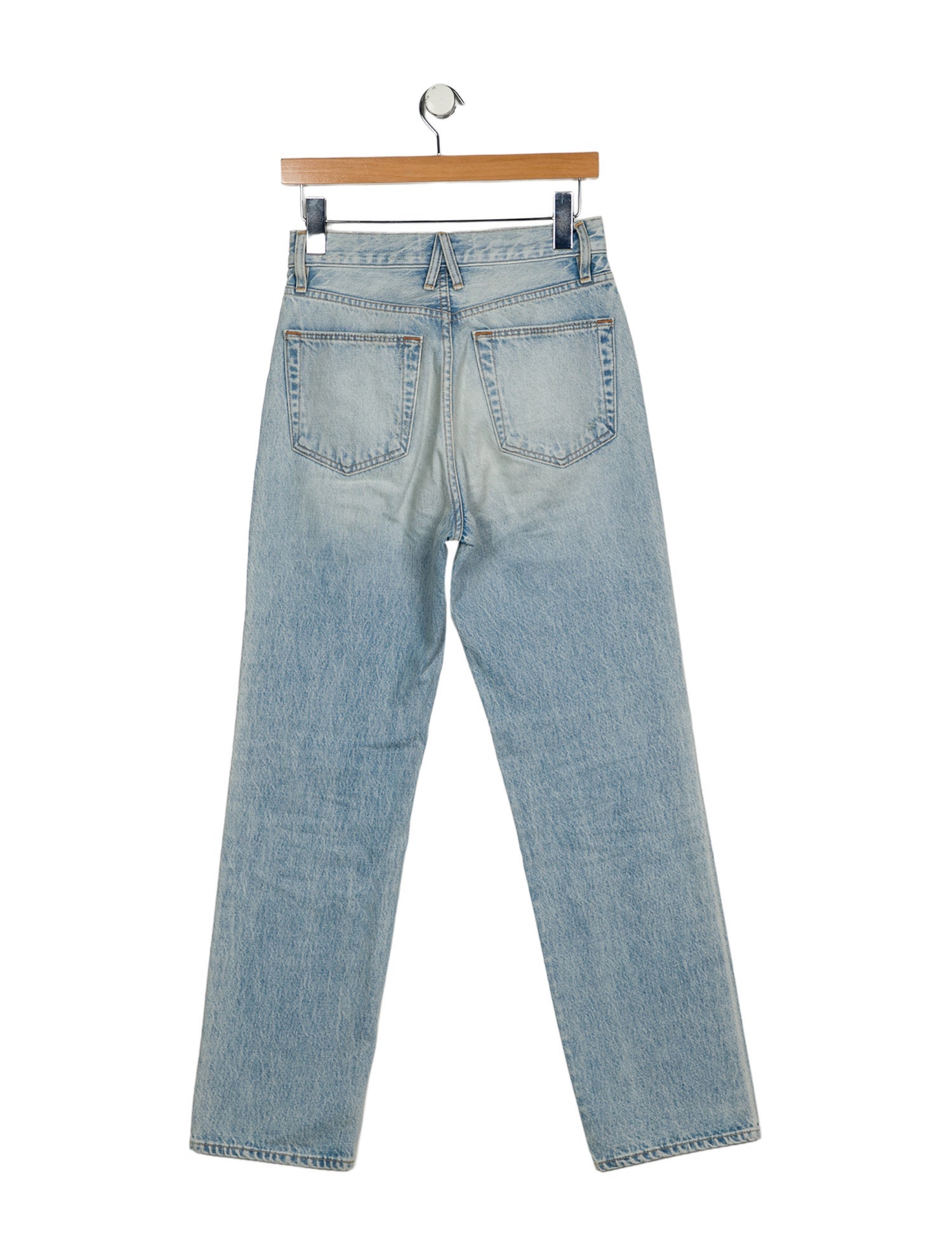 SLVRLAKE High-Rise Straight Leg Jeans