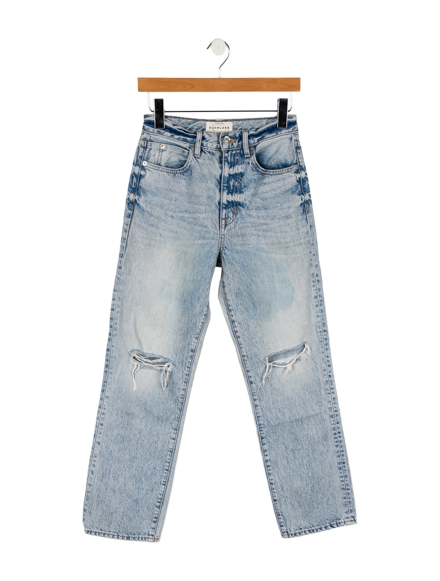 SLVRLAKE High-Rise Straight Leg Jeans