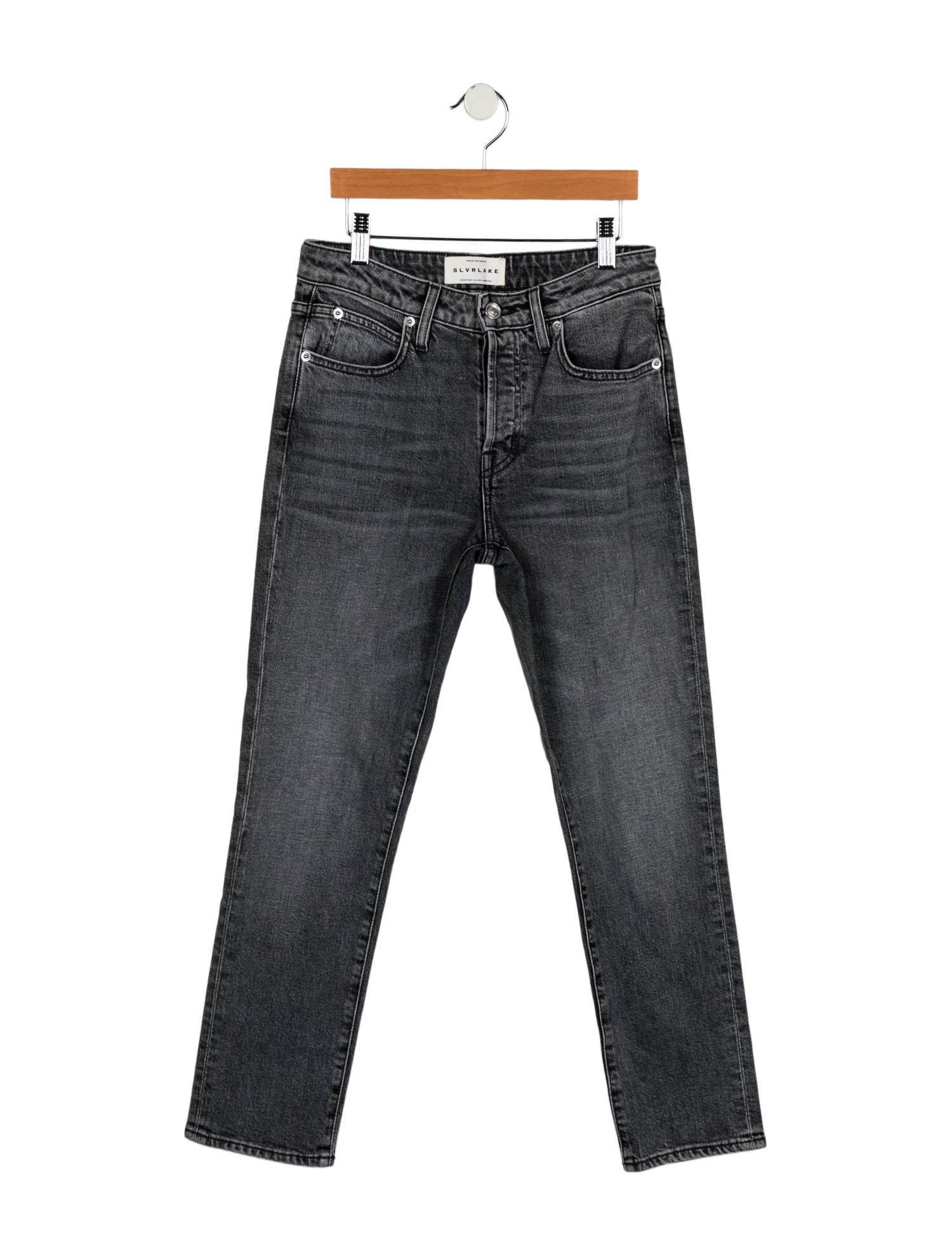 SLVRLAKE Mid-Rise Straight Leg Jeans