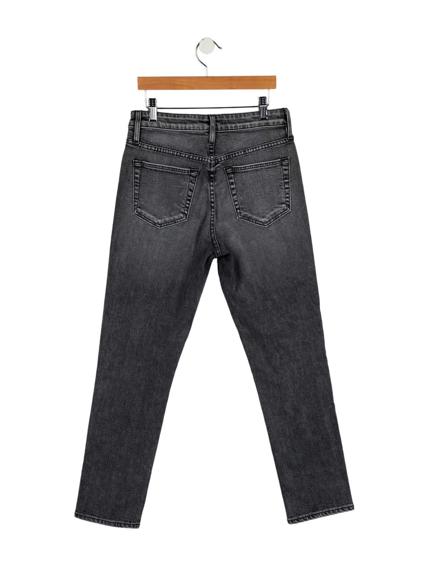 SLVRLAKE Mid-Rise Straight Leg Jeans