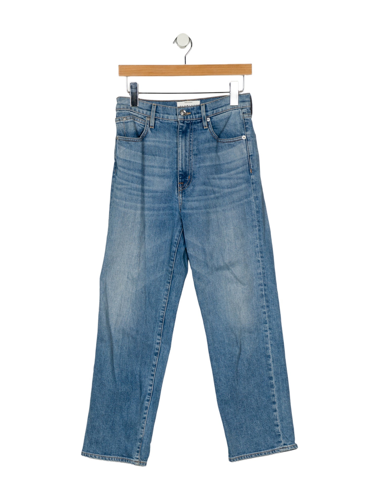 SLVRLAKE High-Rise Straight Leg Jeans