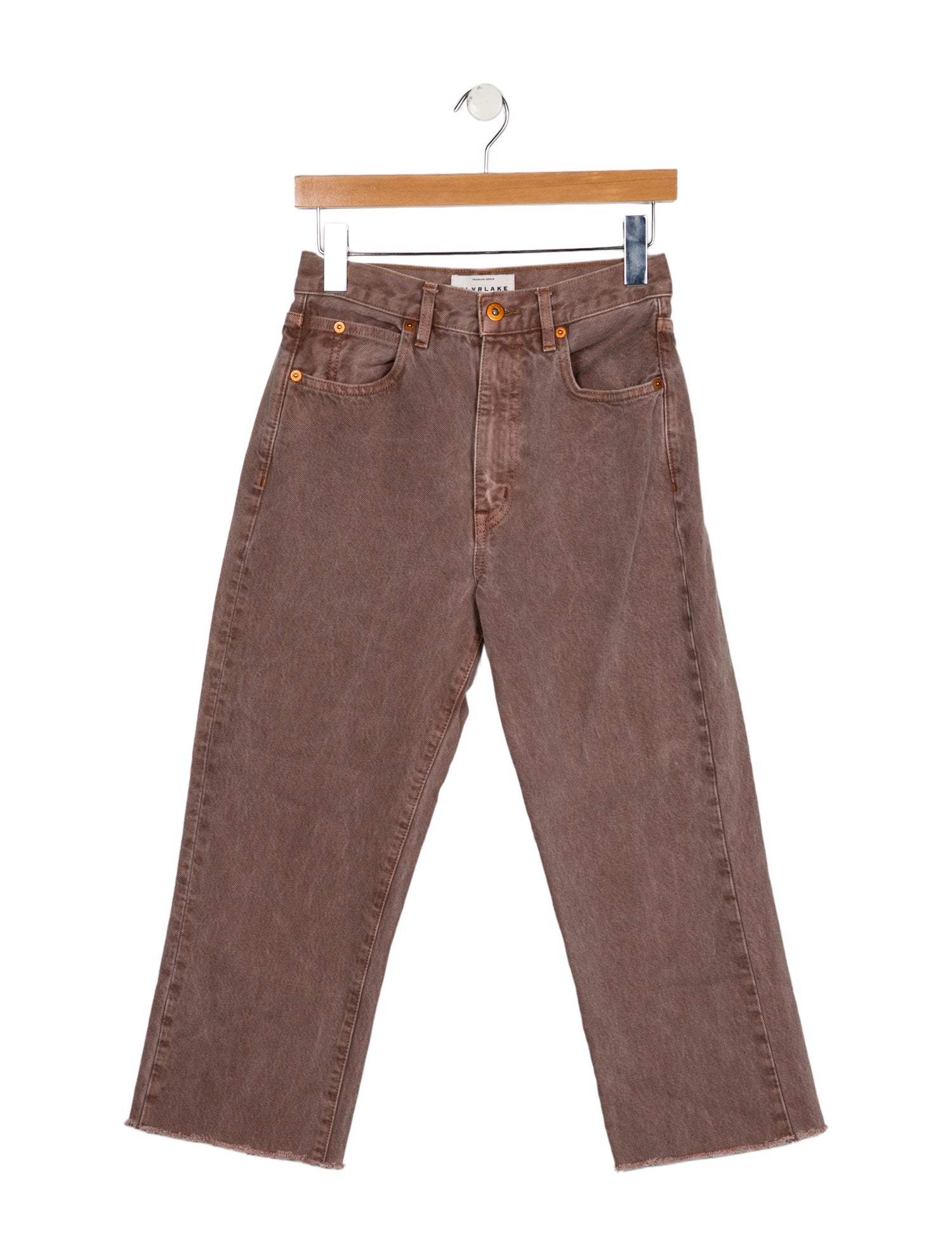 SLVRLAKE High-Rise Straight Leg Jeans