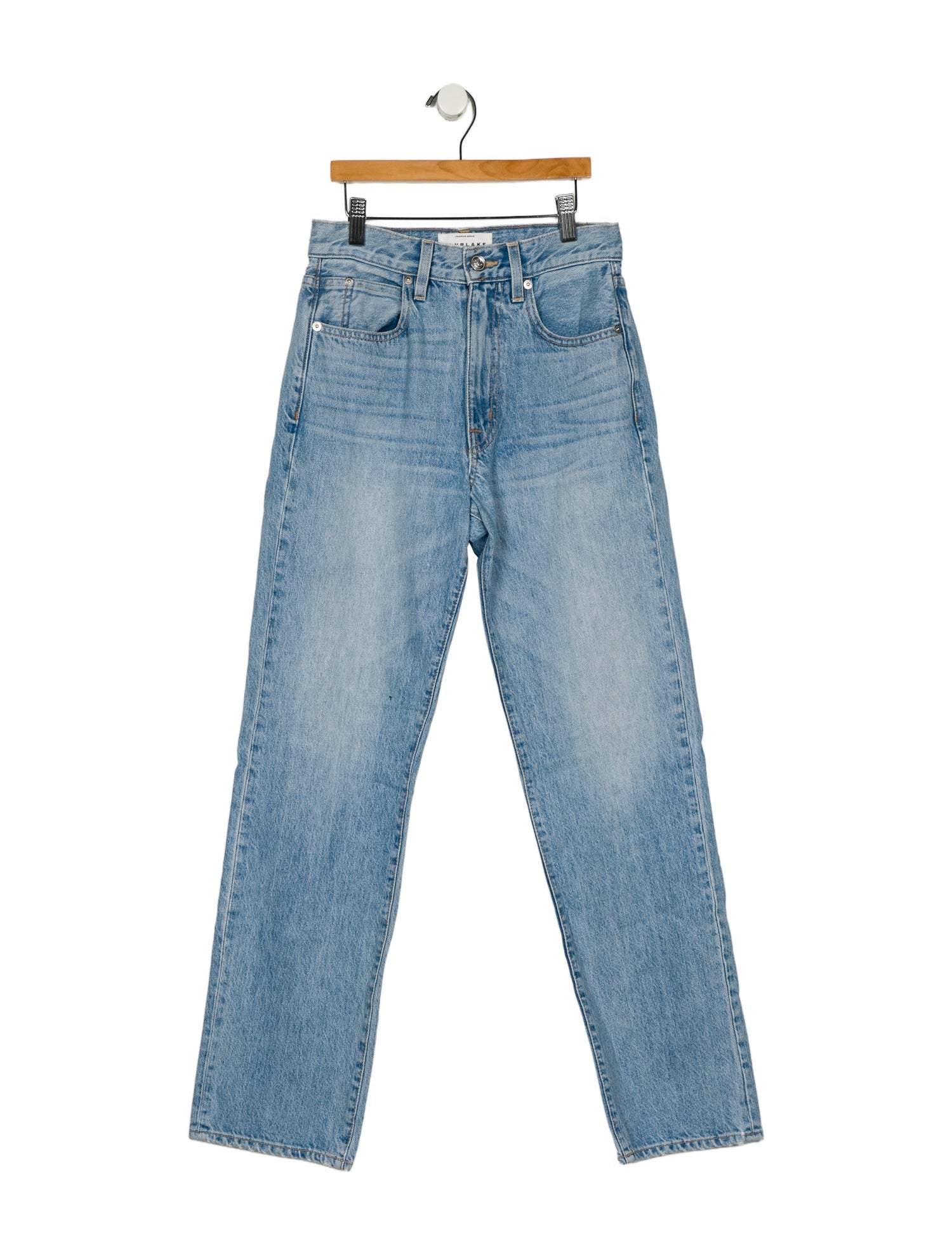 SLVRLAKE High-Rise Straight Leg Jeans