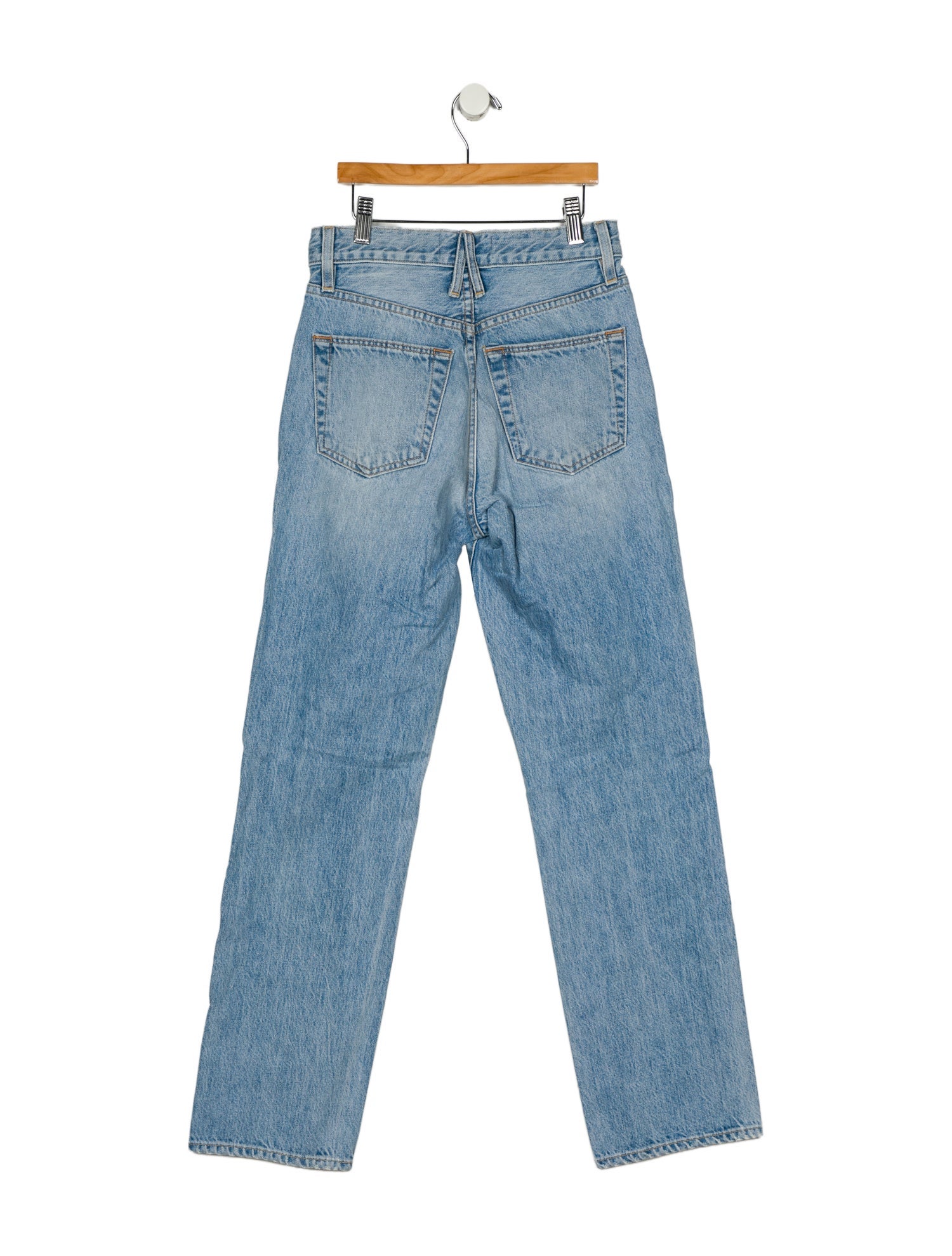 SLVRLAKE High-Rise Straight Leg Jeans