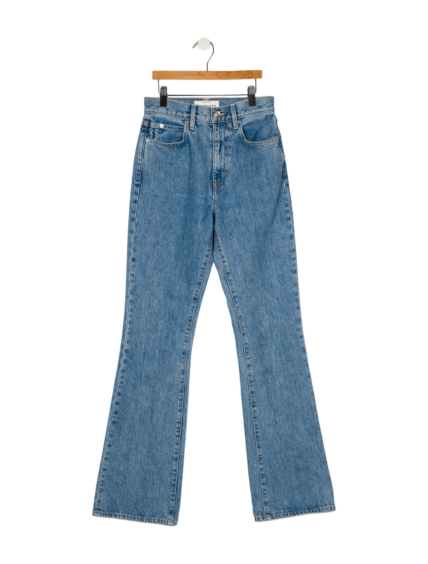 SLVRLAKE Mid-Rise Wide Leg Jeans