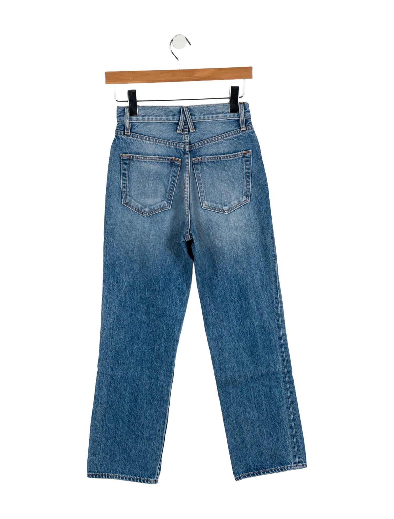 SLVRLAKE High-Rise Straight Leg Jeans