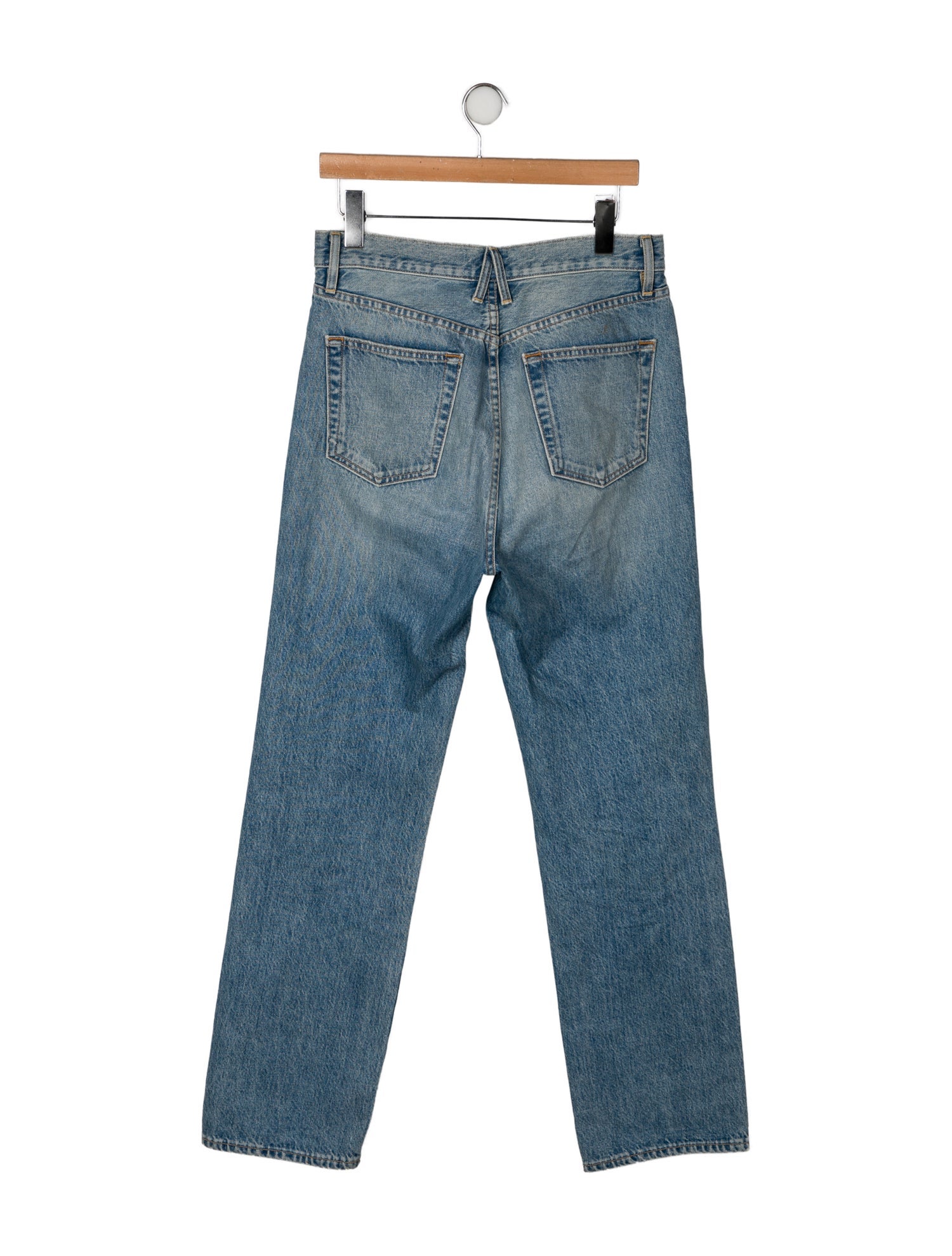 SLVRLAKE High-Rise Straight Leg Jeans