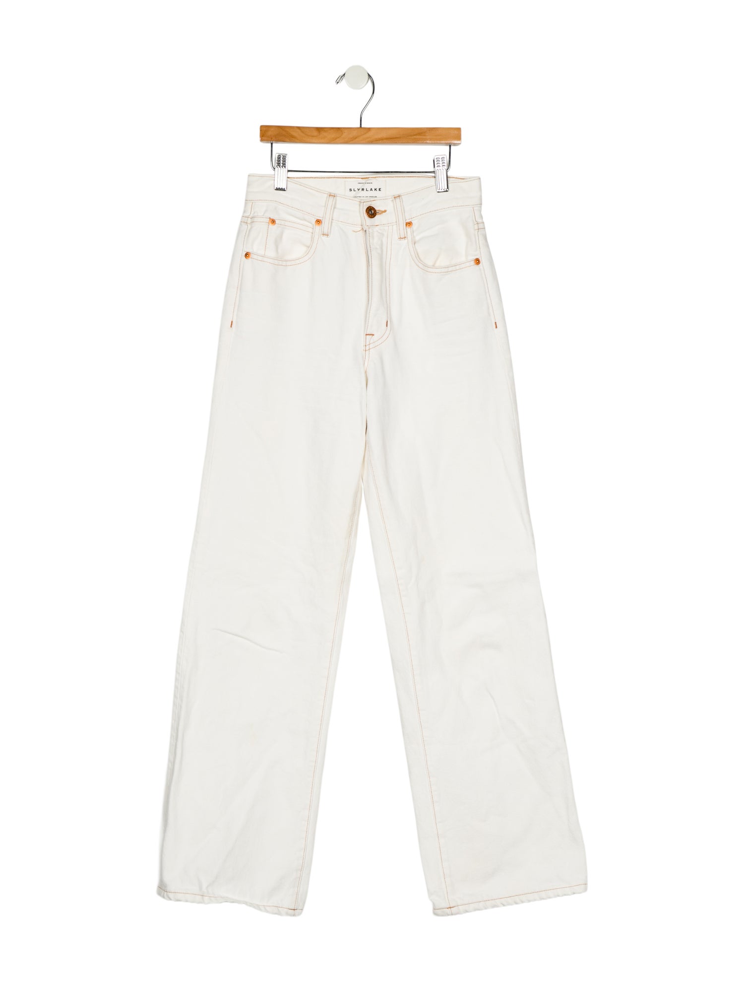 SLVRLAKE Mid-Rise Wide Leg Jeans