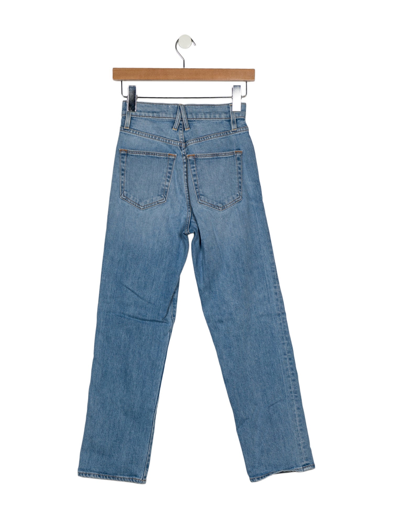 SLVRLAKE High-Rise Straight Leg Jeans