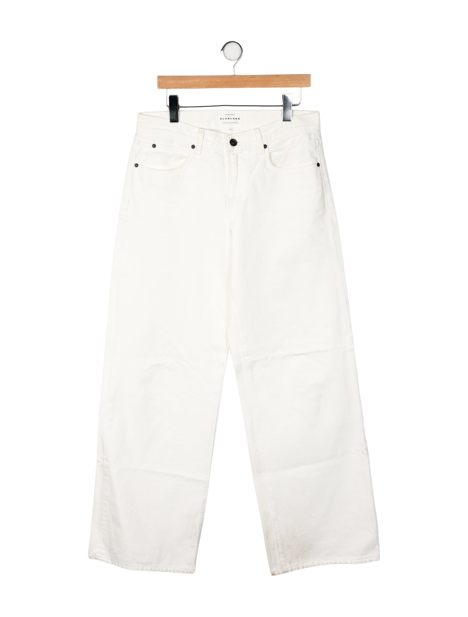 SLVRLAKE Mid-Rise Wide Leg Jeans