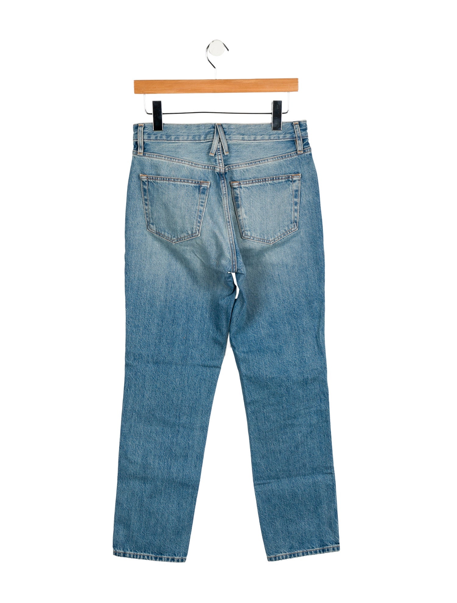 SLVRLAKE Mid-Rise Straight Leg Jeans