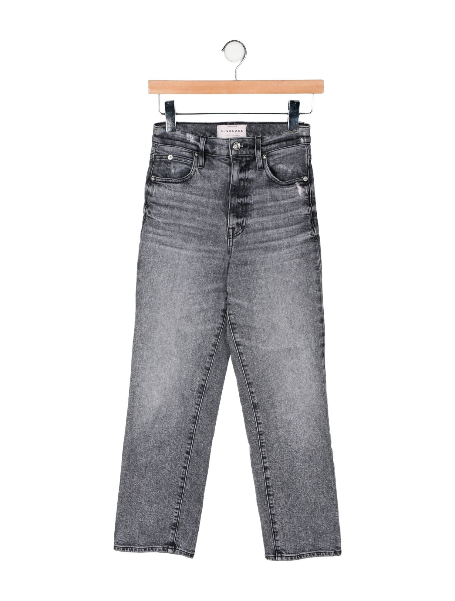 SLVRLAKE High-Rise Straight Leg Jeans