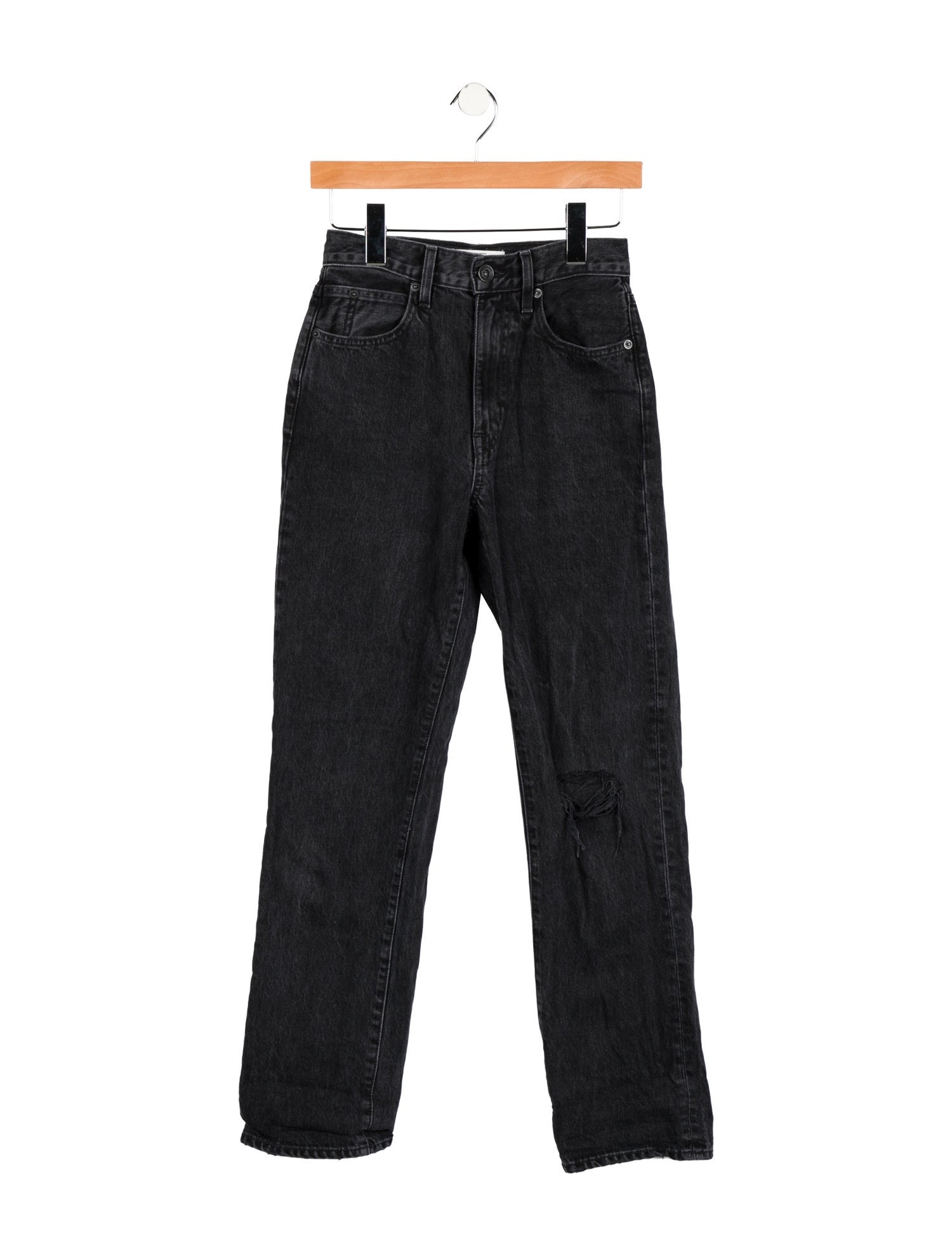 SLVRLAKE High-Rise Straight Leg Jeans