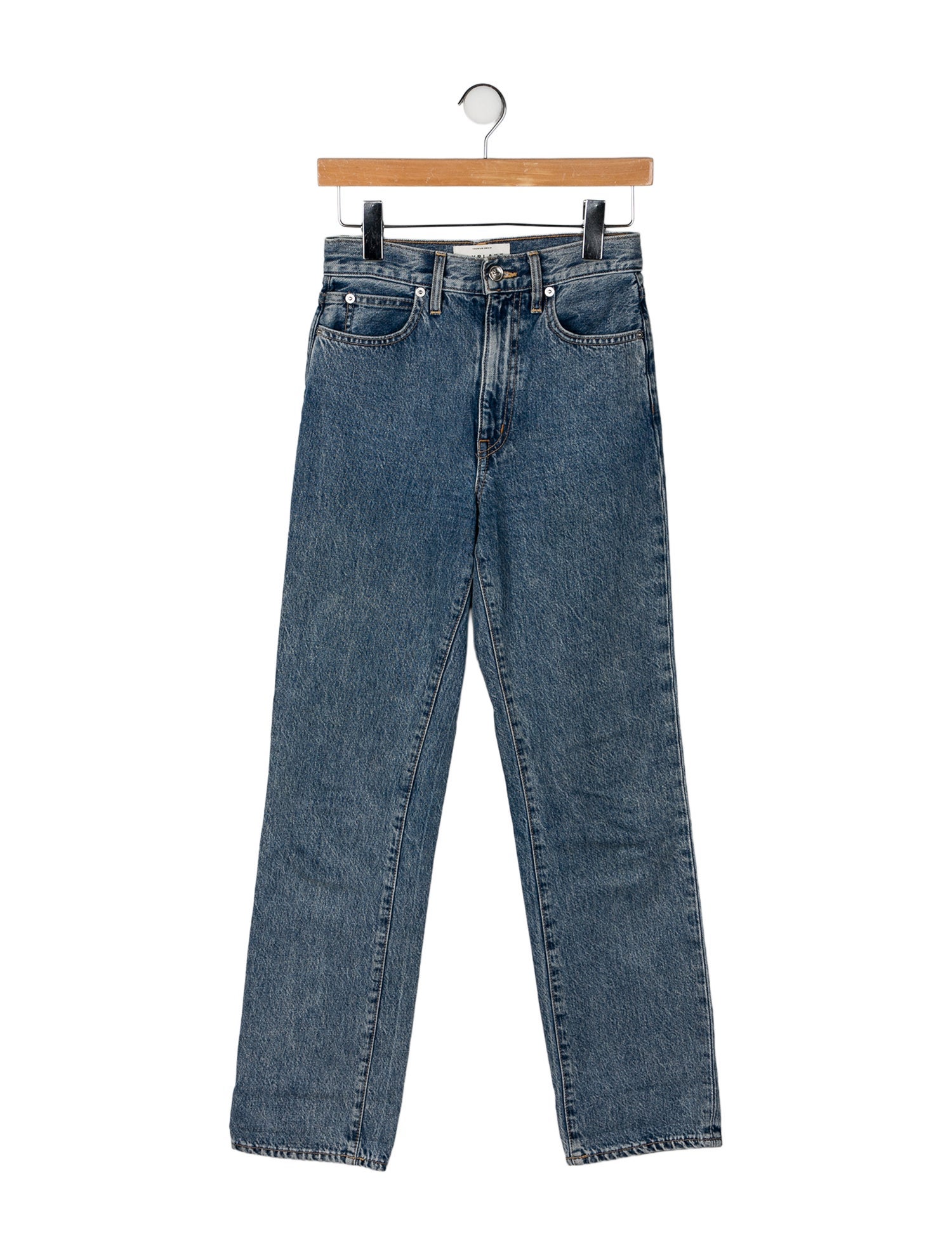 SLVRLAKE High-Rise Straight Leg Jeans