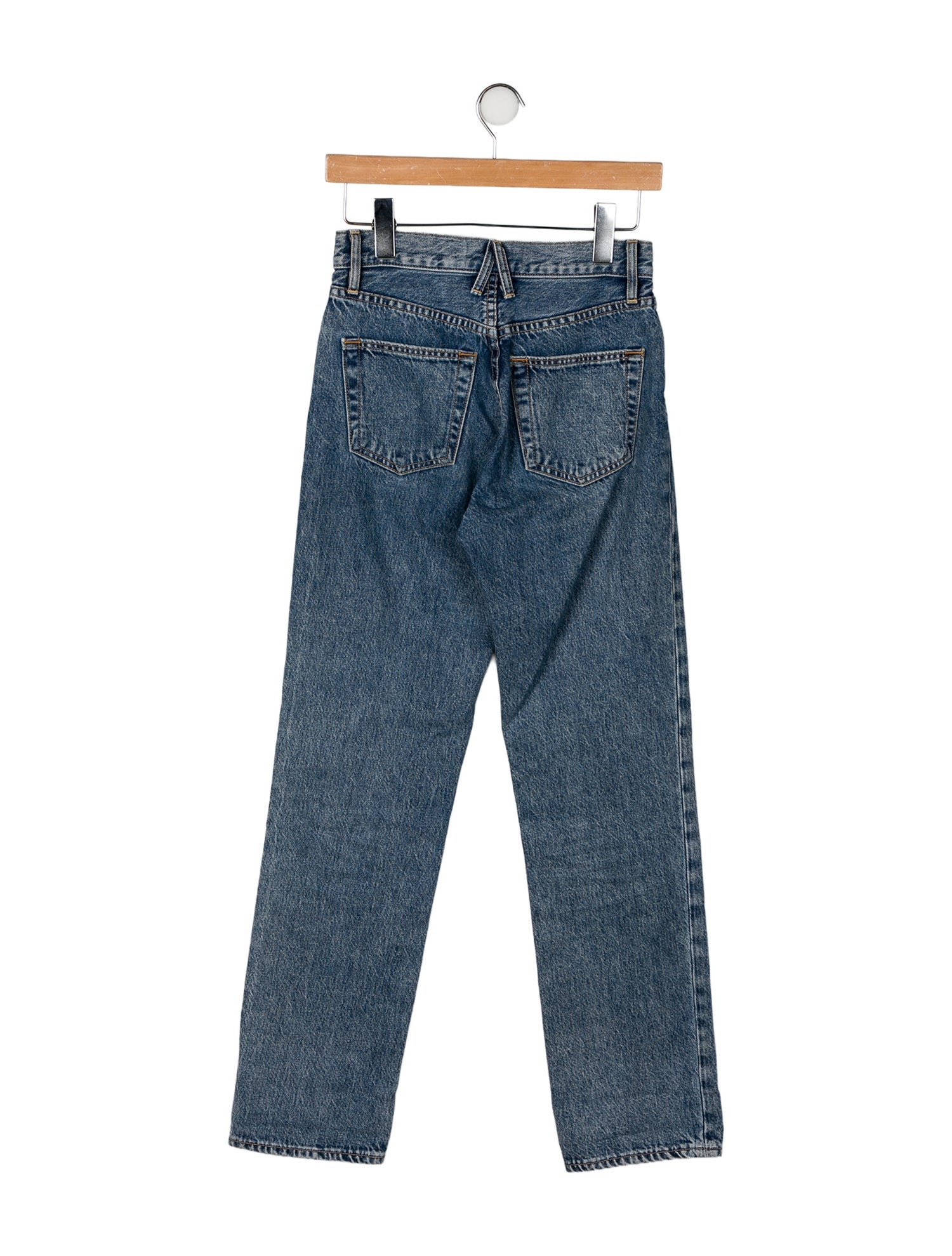 SLVRLAKE High-Rise Straight Leg Jeans
