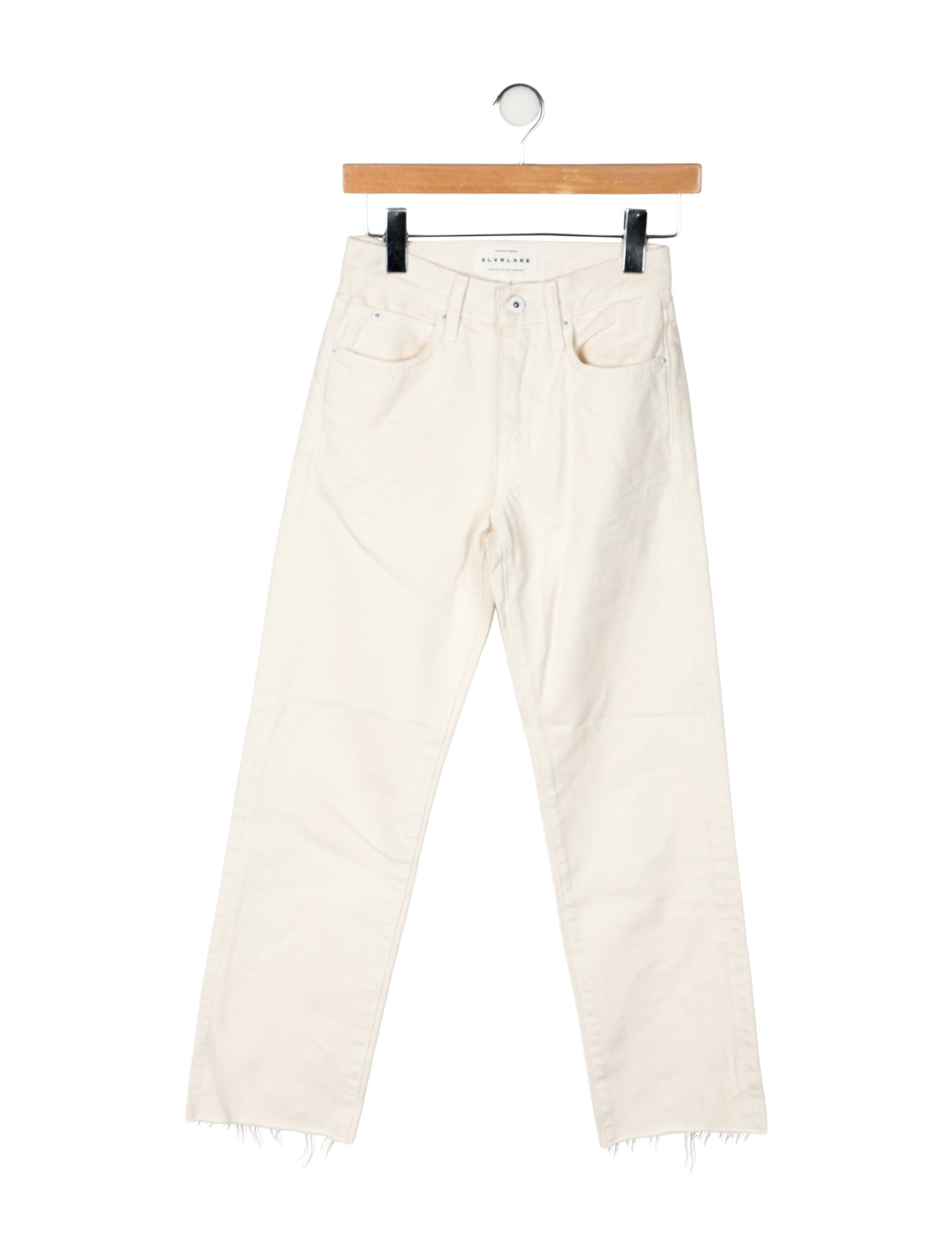 SLVRLAKE Mid-Rise Straight Leg Jeans