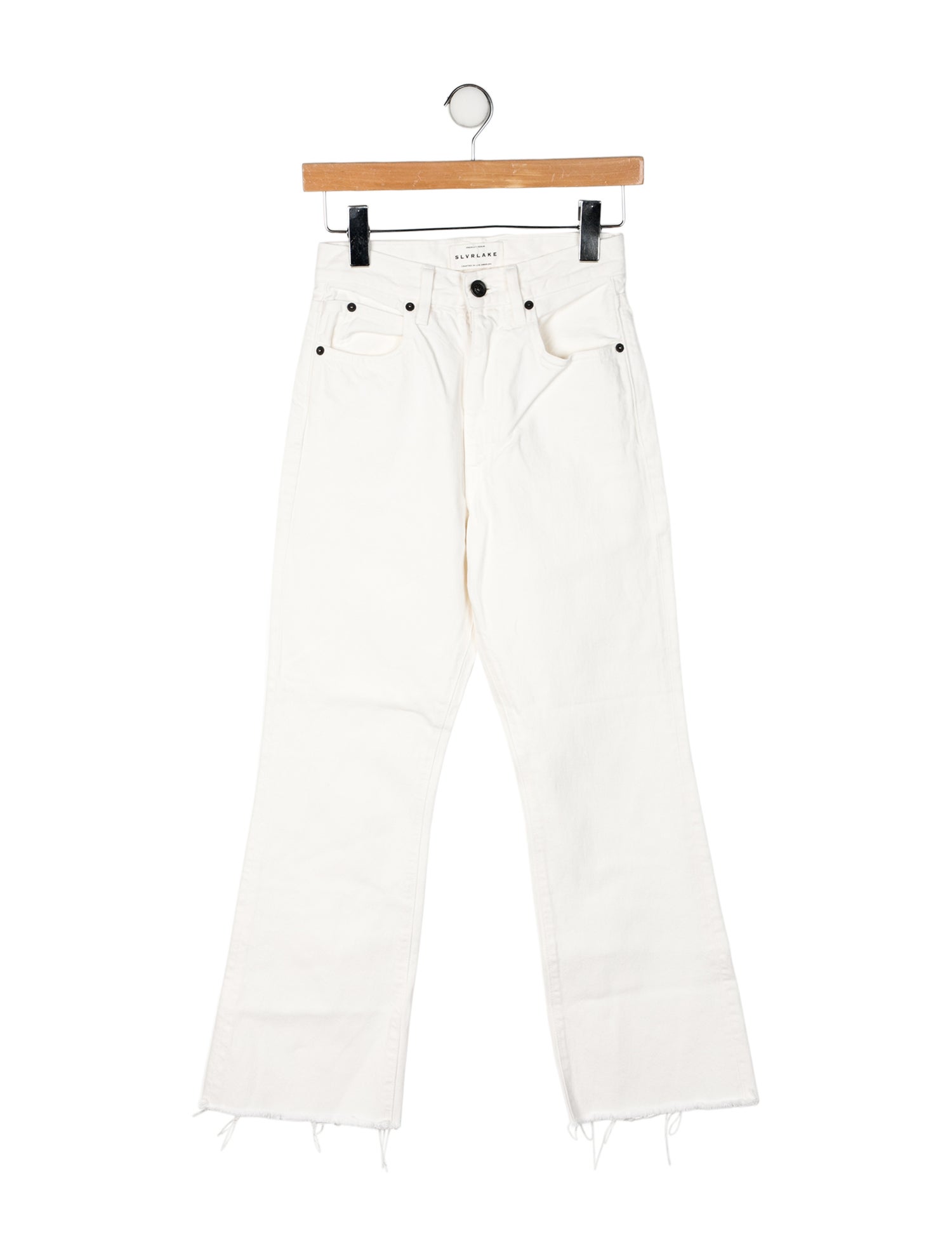 SLVRLAKE Mid-Rise Wide Leg Jeans