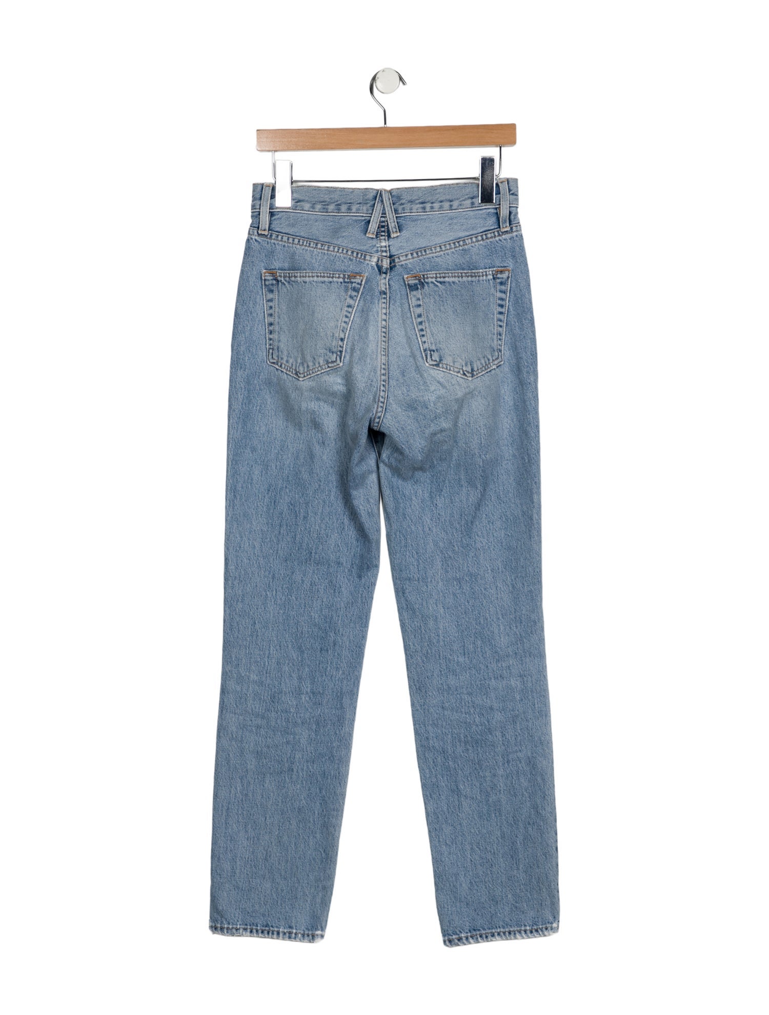 SLVRLAKE High-Rise Straight Leg Jeans