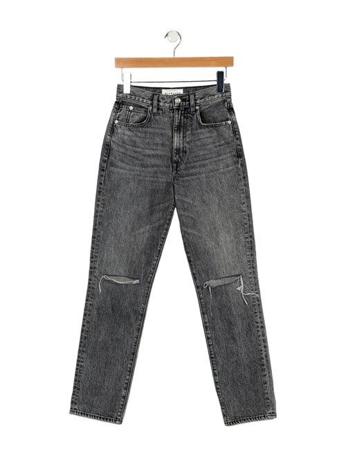 SLVRLAKE Mid-Rise Straight Leg Jeans